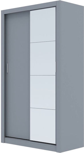Linea Δίφυλλη Ντουλάπα με Καθρέπτη 120x60x215cm Linea Δίφυλλη Ντουλάπα με Καθρέπτη 120x60x215cm