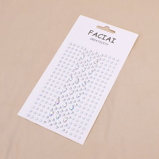 Half Face Laser Sticker 6