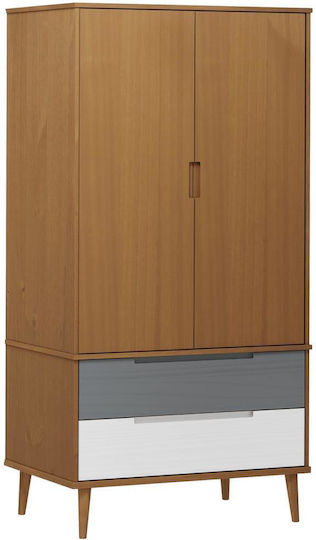Molde Δίφυλλη Ντουλάπα 90x55x175cm