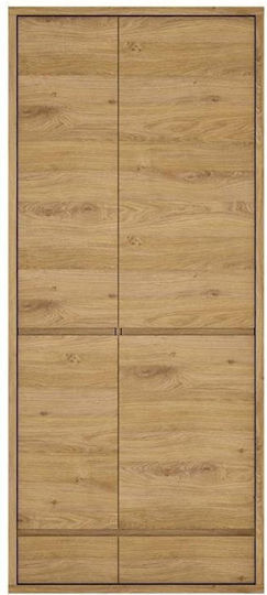 Stockholm Δίφυλλη Ντουλάπα 86x58x197cm Stockholm Δίφυλλη Ντουλάπα 86x58x197cm
