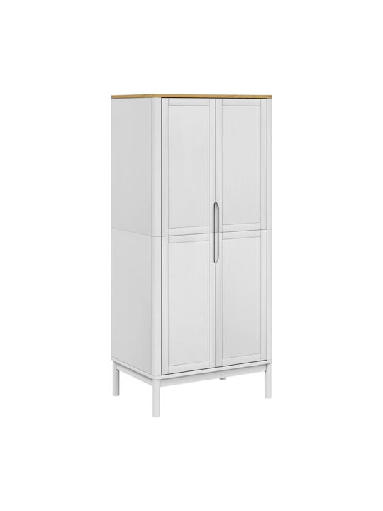 Doppeltür Kleiderschrank White 77x53x171cm