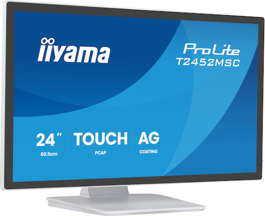 Iiyama T2452MSC W1AG IPS Touch Monitor 23.8 Inch FHD 1920x1080 with Response Time 5ms GTG White
