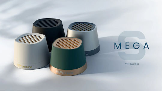 HiFuture Mega S Ηχείο Bluetooth 5W με Διάρκεια Μπαταρίας έως 10 ώρες Ασημί