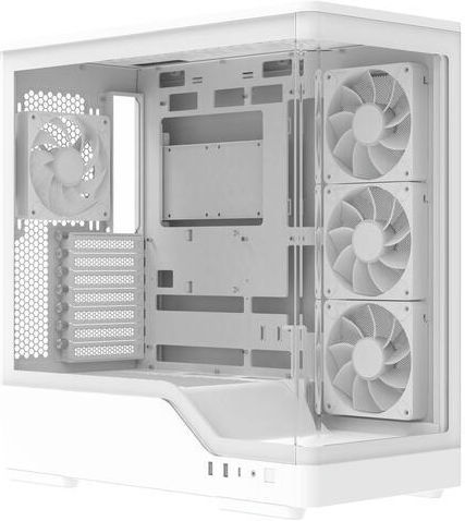 Aerocool P500A Геймърско Midi Tower Компютърна Кутия с ARGB Осветление Бяла