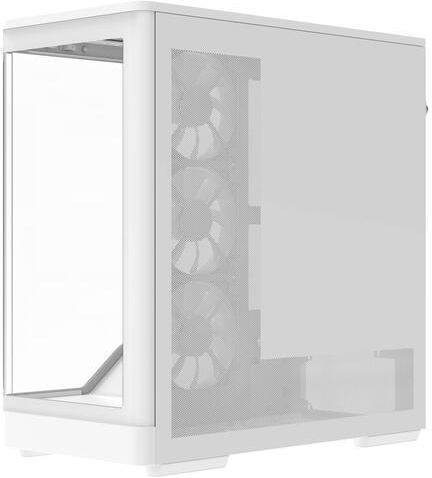 Aerocool P500A Геймърско Midi Tower Компютърна Кутия с ARGB Осветление Бяла