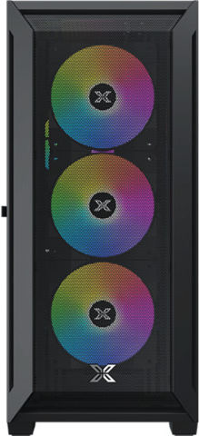 Xigmatek Master X II Pro Геймърско Midi Tower Компютърна Кутия с RGB Осветление Черна