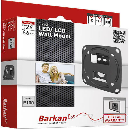 Barkan 590502.0010 590502.0010 Wandhalterung für Fernseher bis 29" und 15kg