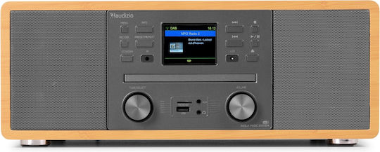 Audizio Ηχοσύστημα 2.0 Avola 102.291 με CD Player, WiFi και Bluetooth Καφέ