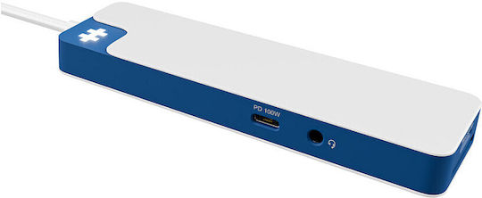 Hyper Hyperdrive Flex 8 Port Usb-c Hub Blue Hyper
