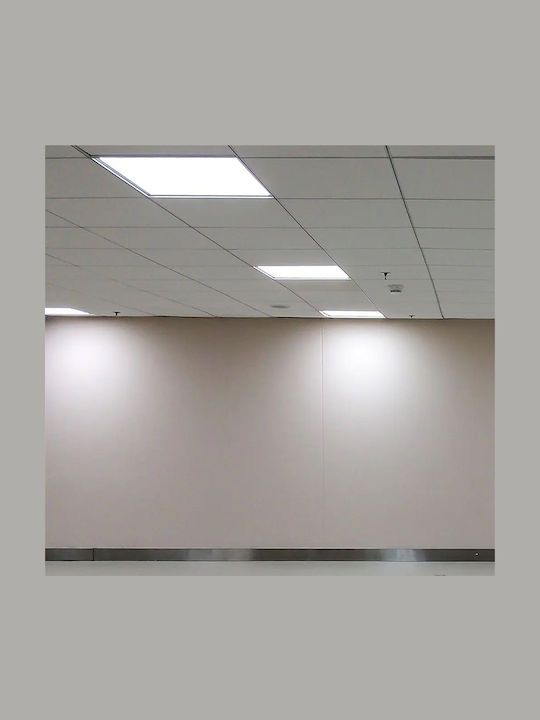V-TAC Τετράγωνο Χωνευτό LED Panel 40W με Φυσικό Λευκό Φως 4000K 60x60εκ.