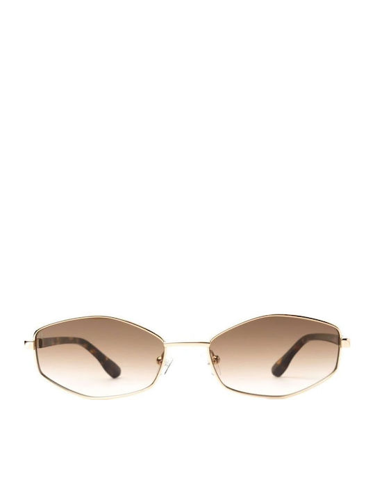 Faos Gold Sunglasses With Metallic Frame Faos Gold Sunglasses With Metallic Frame