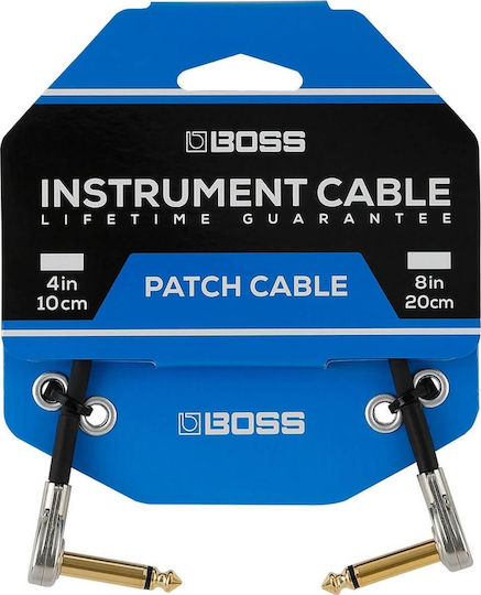 Boss Slimline Cable 6.3mm male - 6.3mm male 0.2m (BPC-8)