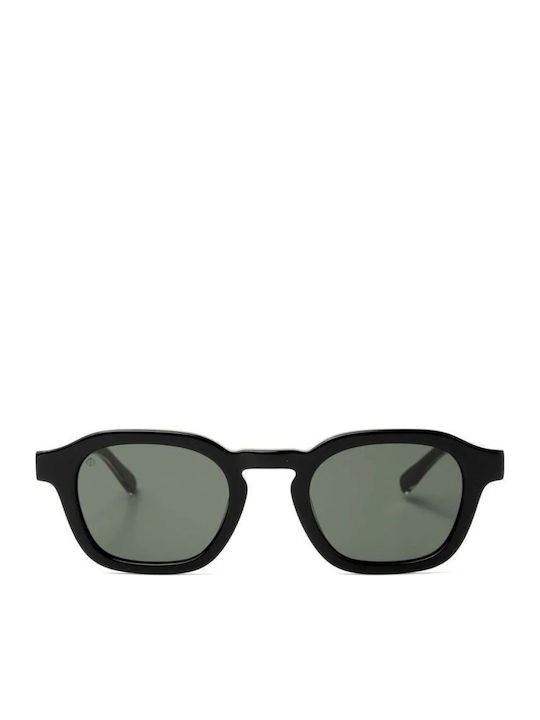 Faos Black Sunglasses With Horn-Rimmed Frame Faos Black Sunglasses With Horn-Rimmed Frame
