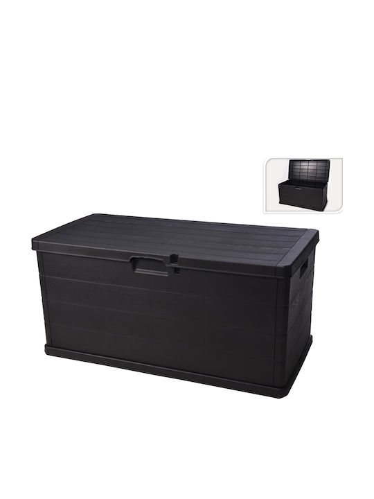 Progarden Cutie de Depozitare pentru Exterior din Polipropilenă 340l Neagră M118xL59xÎ57cm