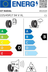 GT Radial Runflat 225/45R17 94V Iarnă Anvelopă Auto