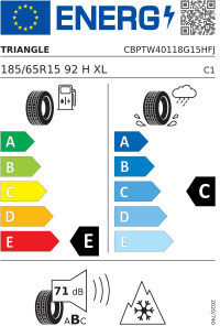 Triangle Runflat 185/65R15 92H Winter Autoreifen