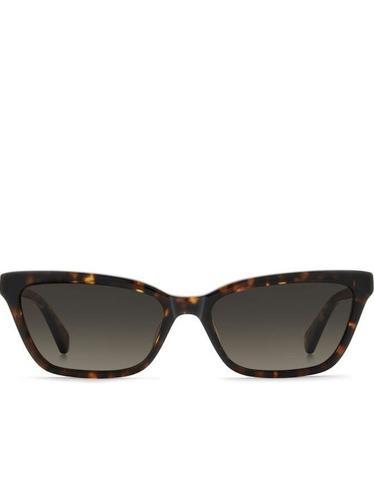 Kate Spade Unisex Sunglasses With Brown Tartaruga Horn-Rimmed Frame And Brown Gradient Lens KS-AISHA-2/S-086