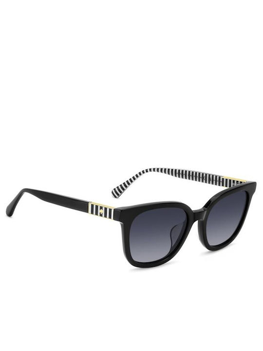 Kate Spade Unisex Ochelari De Soare Cu Ramă Neagră Din Plastic Și Lentile Degrade Negre KS-JORJA-2/F/S-807
