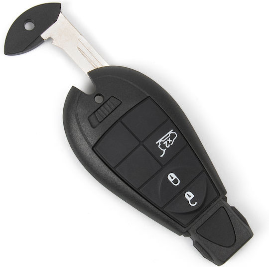 Car Key Shell with Key Blade with 3 Buttons for Chrysler / Dodge / Jeep