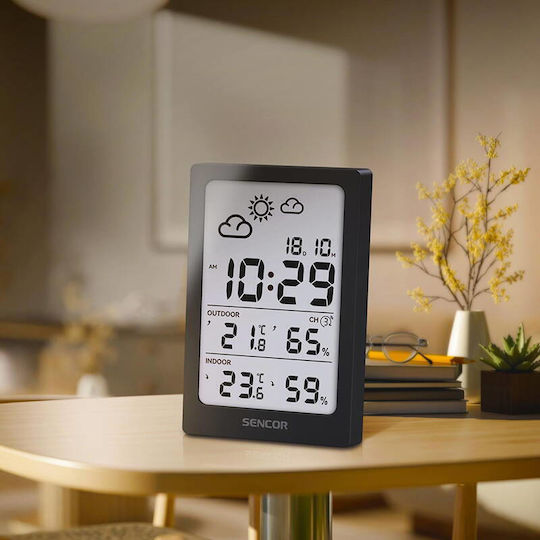 Sencor SWS 2300 B Kabelloser Wetterstation Digital Tischplatte