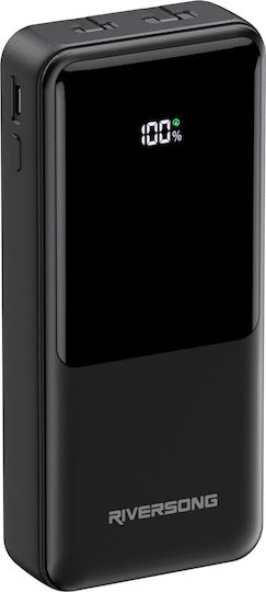 Riversong Horizon 30 Pro Power Bank 30000mAh 22.5W με Θύρα USB-A και Θύρα USB-C Μαύρο
