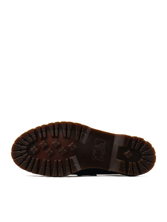 Adrian Leather Men's Loafers in Black Colour
