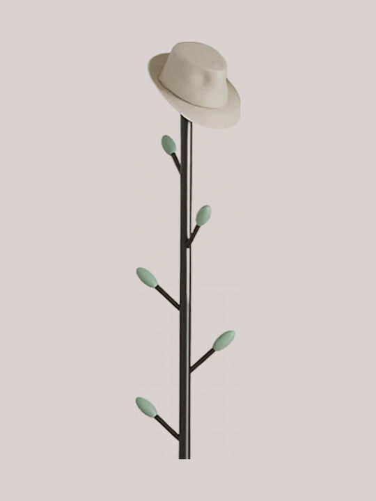 Freistehende Kleiderständer Metallisch Schwarz 29x170cm