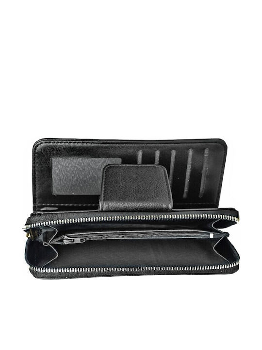 Leather Women's Wallet Black AG271-271-Black