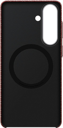 Samsung Back Cover Magnet Carbon Fibra Aramidă 0.8mm Roșu Galaxy S26+