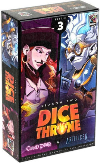 Joc de Societate Dice Throne Season Two Cursed Pirate vs Artificer pentru 2 Jucători 8+ Ani (EN) Roxley