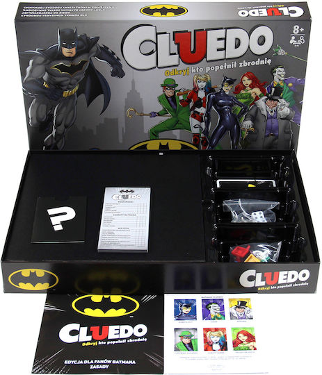 Board Game Cluedo Batman DC (PL) for 2-6 Players 8+ Years Old (PL) Winning Moves