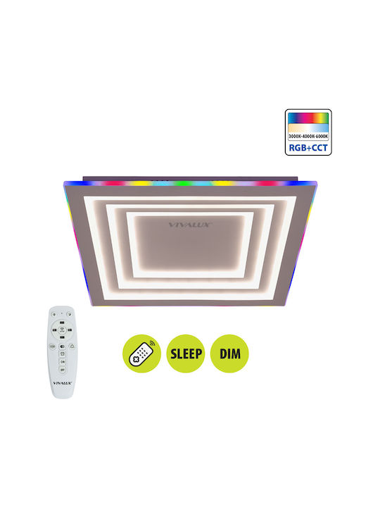 Vivalux Plafonieră de Tavan Albă cu LED Integrat