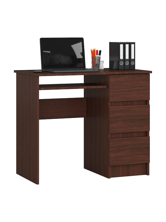 Birou de Calculatoare din Lemn Wenge Maro 90x50x77 cm