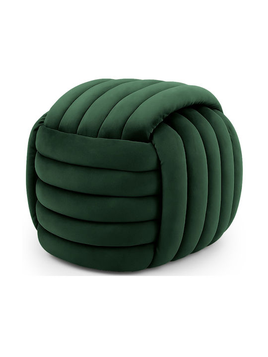 Taburet Camera De Zi Tapițat Cu Catifea Verde Smarald 53x50x43cm