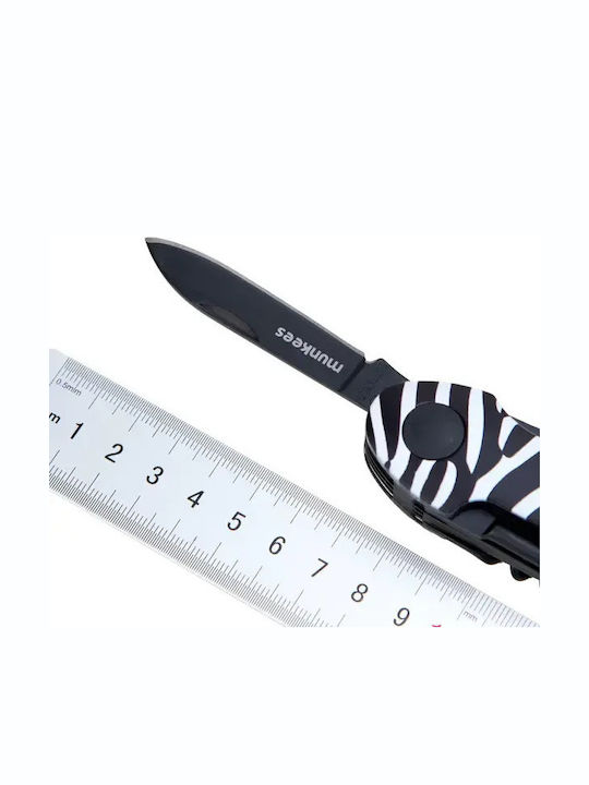 Munkees Mehrzweckwerkzeug Messer Zebra 2548