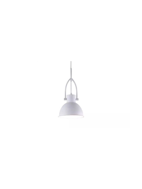 Platinet Hestia Hängelampe Weiß Glocke mit Fassung E27 26cm.