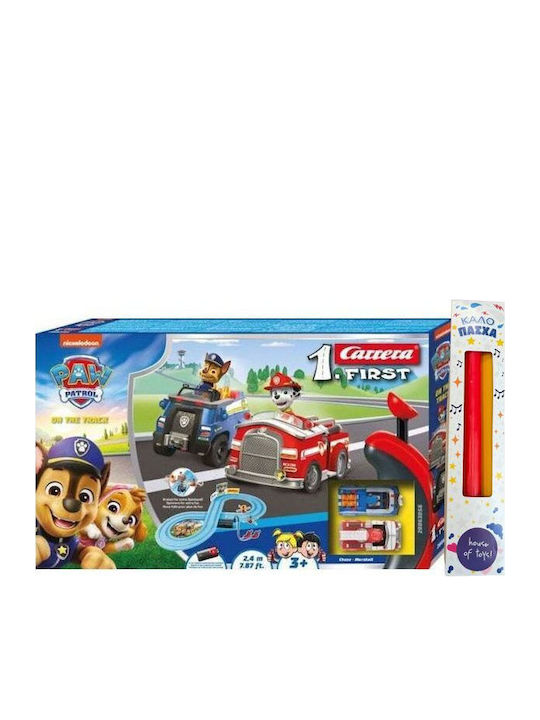 Paw Patrol Chase Marshall On Track Carrera