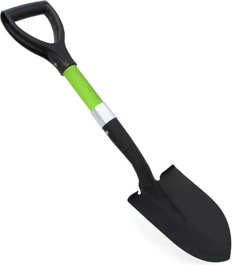 Mini Shovel Sharp Blade Fiberglass Handle Metal Head 68 Cm D-handle Green Black