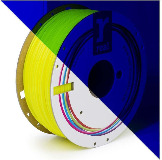 Real Filament PLA 3D Drucker Filament 1,75mm Fluoreszierendes Gelb 1kg