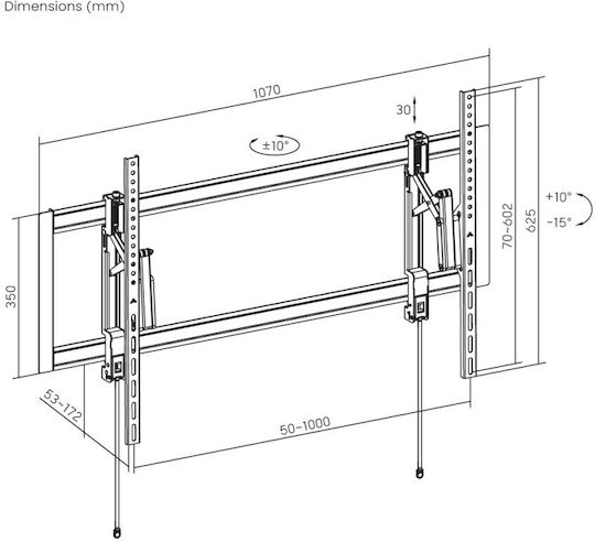 Reflecta Plano Flat Wandmontage TV-Halterung