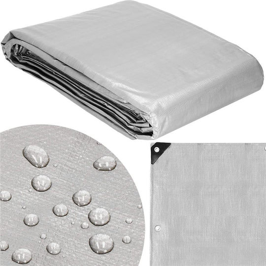 Pânză Impermeabilă Rotundă 130gr/m² cu Diametru 4m Gri