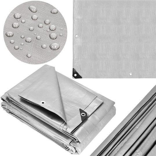 Wasserdichter Planen 160gr/m² 8x6m Graue