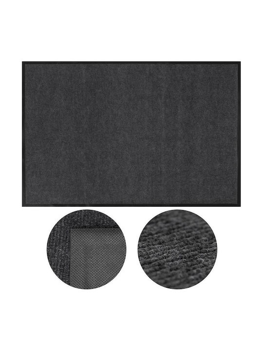 Pată de Intrare Antiderapant Negru 120x80 cm Grosime 4 mm