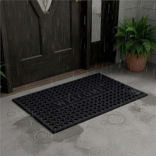 Covoare De Intrare Antiderapante Din Cauciuc Negru 75x45cm Grosime 13mm