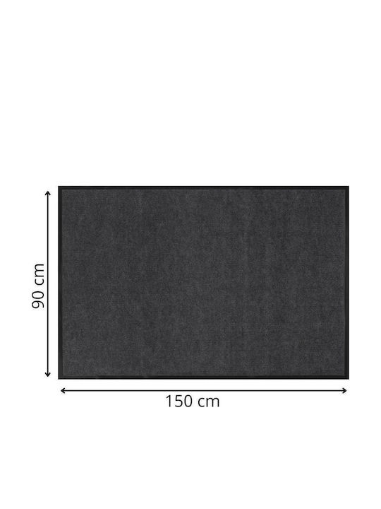 Sersimo Fußmatte Rutschfest Schwarz 150x90cm Dicke 4mm