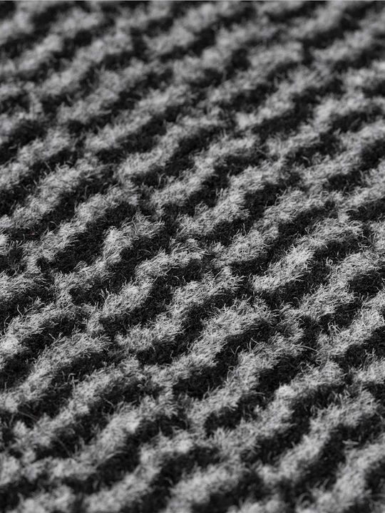 Non-Slip Black Doormat 90x60cm Thickness 4mm