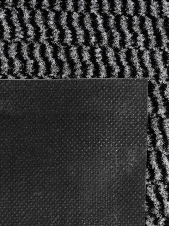 Non-Slip Black Doormat 90x60cm Thickness 4mm