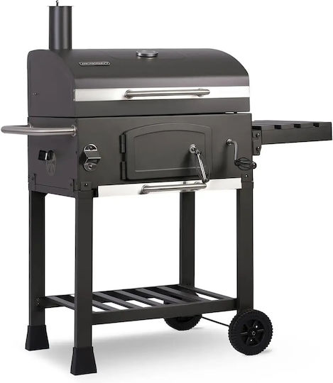 Smartic Grătar cu Cărbune din Inox cu Termometru 43x43cm