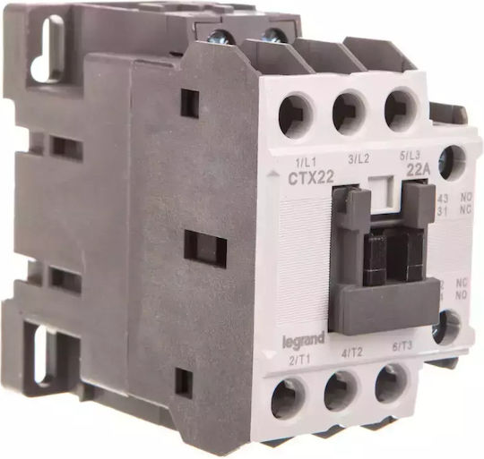Legrand CTX3 Ρελέ Ράγας Ισχύος 22A με Τάση 230V 11kW