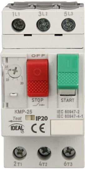 Ideal Ρελέ Ράγας 25A Τριπολικό με Τάση 690V